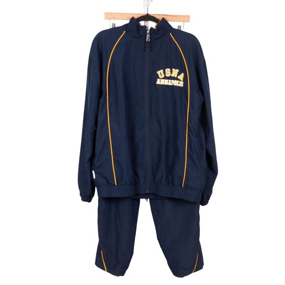 Russell Athletic USNA Annapolis Tracksuit M Mens VTG Naval Academy Pants Jacket - Picture 1 of 10